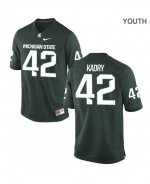 Youth Hussien Kadry Michigan State Spartans #42 Nike NCAA Green Authentic College Stitched Football Jersey LD50T43CO